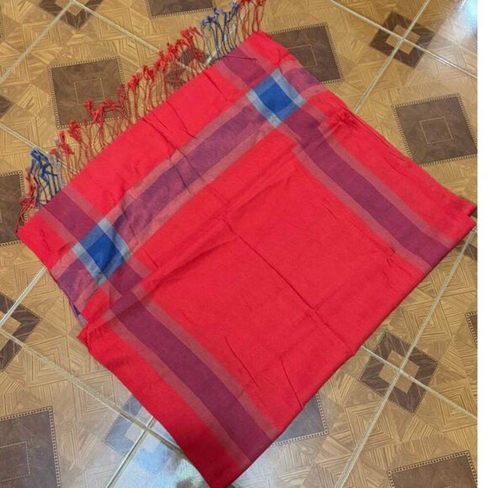 Vintage Cambodian Silk Scarf Wrap‎ Shawl